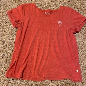 ROXY RED/PINK PALM T SHIRT